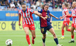 Aitana Bonmati and Ana Victoria play during the match between FC Barcelona Women and Club...