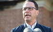 Governor of Pennsylvania Josh Shapiro shares his thoughts after an arsonist sets fire to t...