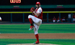 Zac Grotz #72 of Diablos Rojos del Mexico pitches the ball during the Champions League Ame...