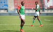 Sendraniaina Mickael Rakotomalala plays during the rugby game between Madagascar 7s and To...