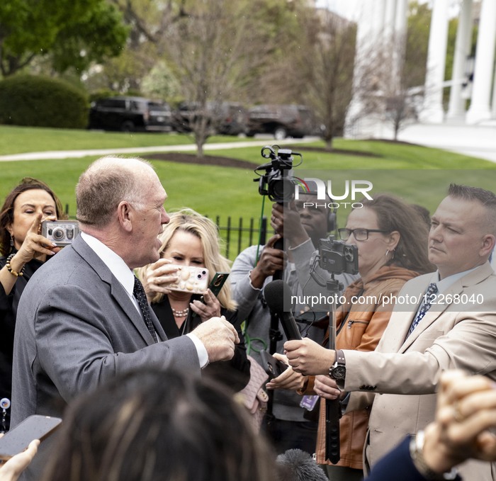 Tom Homan Came And Talked To The Press After A Interview With Fox News 