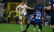 Marcus Thuram of FC Inter and Min-Jae Kim of FC Bayern Monaco are in action during the UEF...