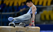 Zeinolla Idrissov of Kazakhstan competes during the men's Pommel Horse qualifying round of...