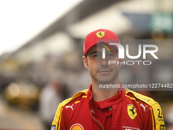 Miguel Molina, of the team Ferrari AF Corse, drives the Ferrari 499P Hypercar in the pit lane during the FIA World Endurance Championship WE... by Luca Barsali/NurPhoto