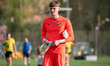 Goalkeeper Antoni Mikulko plays during the game between Wieczysta Krakow and Swit Szczecin...