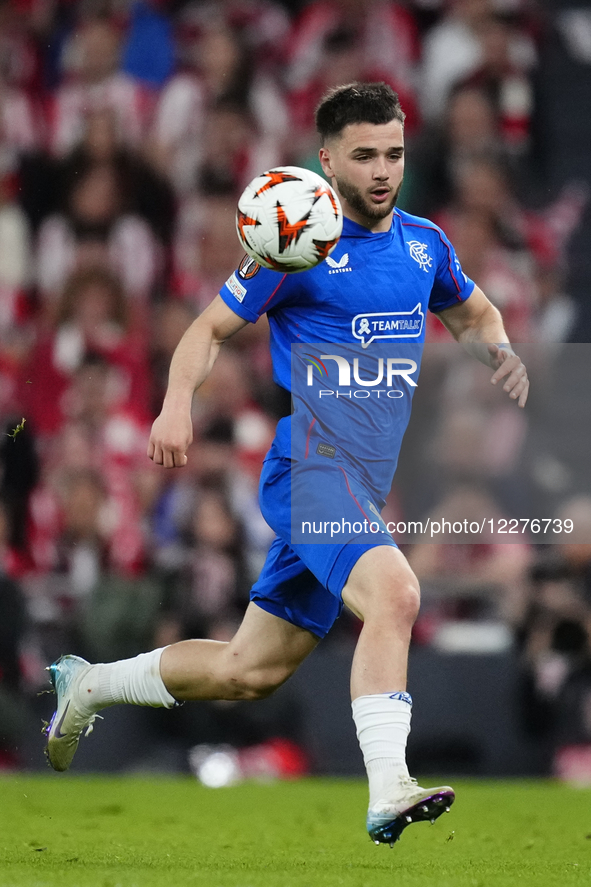 Nicolas Raskin central midfield of Rangers FC and Belgium during the UEFA Europa League 2024/25 Quarter Final Second Leg match between Athle... by Jose Breton/NurPhoto