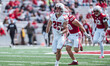 Wisconsin Badgers running back Cade Yacamelli #25 finds the hole during the Wisconsin Foot...