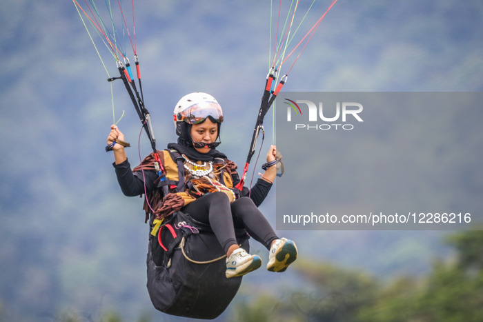 Costumed Paragliding Festival In Semarang 