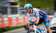 Wou Poels participates in the Amstel Gold Race from Maastricht to Valkenburg in Berg en Te...