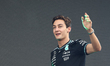 George Russell of Mercedes at drivers parade ahead of the Formula 1 Saudi Arabian Grand Pr...