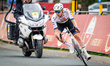 Tadej Pogacar participates in the Amstel Gold Race from Maastricht to Valkenburg in Berg e...