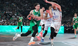 Cedi Osman of Panathinaikos AKTOR Athens competes with Elijah Bryant of Anadolu Efes durin...