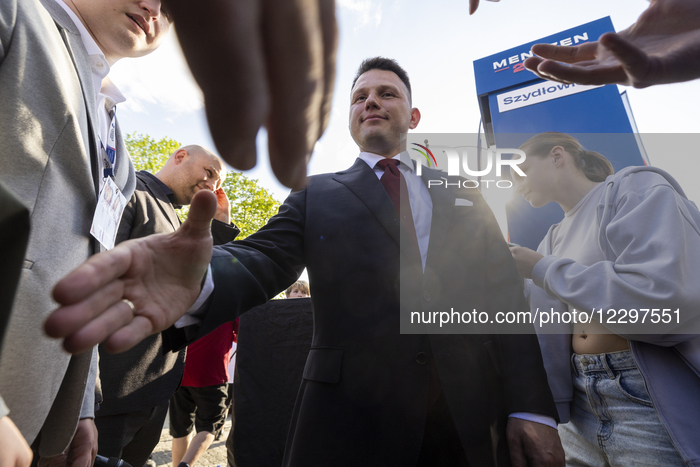 Presidential Campaign Of Far-Rght Party Leader Slawomir Mentzen In Poland