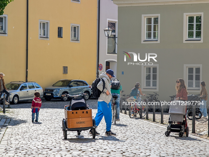 Daily Life In The Bavarian City Of Regensburg
