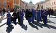 Nuns walk Via della Conciliazione in Rome, Italy on April 24, 2025. 
