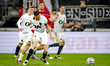 NAC Breda midfielder Clint Leemans and AZ Alkmaar midfielder Kees Smit play during the mat...