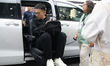 The Toyota booth is at the National Exhibition Center in Shanghai, China, on April 25, 202...