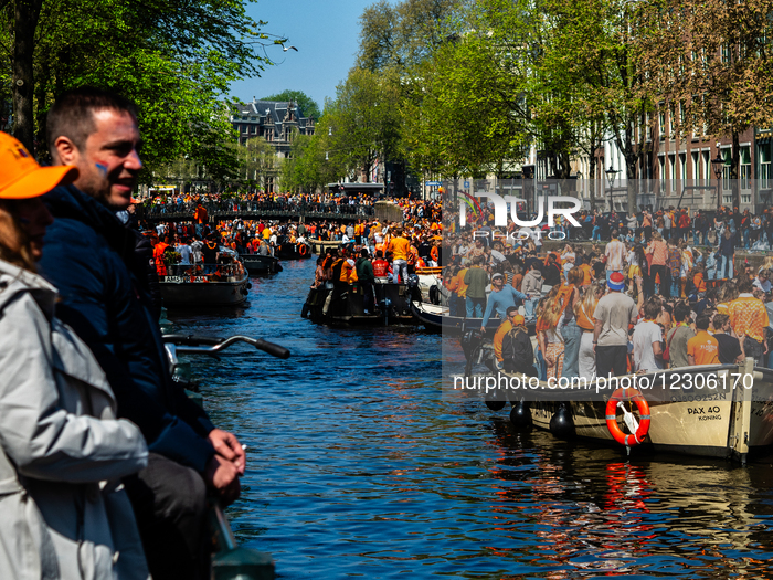 King's Day Festivities Celebrated In Amsterdam. 