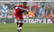 Delano Burgzorg of Middlesbrough drives forward with the ball during the Sky Bet Champions...