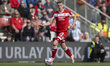 Marcus Forss drives forward during the Sky Bet Championship match between Middlesbrough an...