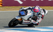 Tatchakorn Buasri of Honda Team Asia races during the Race Moto3 of the MotoGP of Spain 20...