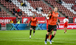 FC Volendam player Henk Veerman celebrates the 2-2 goal during the match between Jong Utre...