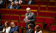 Jean-Rene Cazeneuve, deputy of the Ensemble pour la Republique group, speaks during the se...