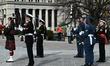 OTTAWA, CANADA, APRIL 30:The Ceremonial Guard, representing various branches of the Canad...