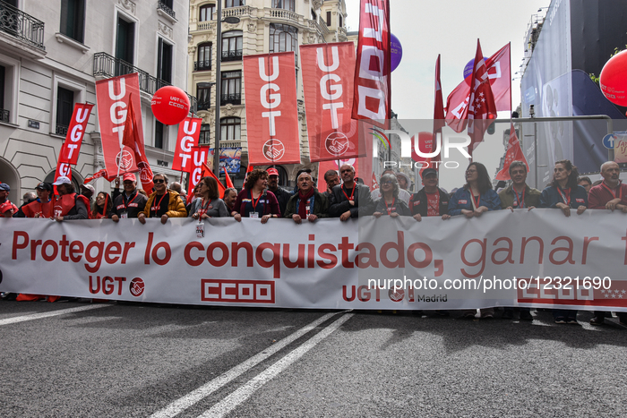 International Workers' Day Demonstration In Madrid