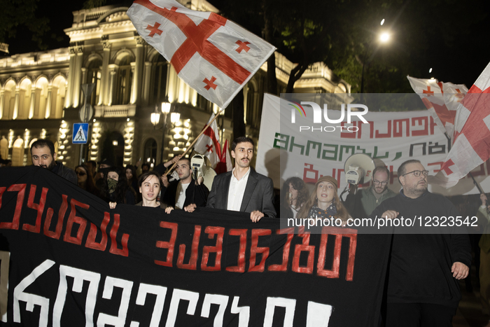 May Day Demonstration In Tbilisi