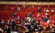 A general view of the hemicycle during the session of questions to the French government a...