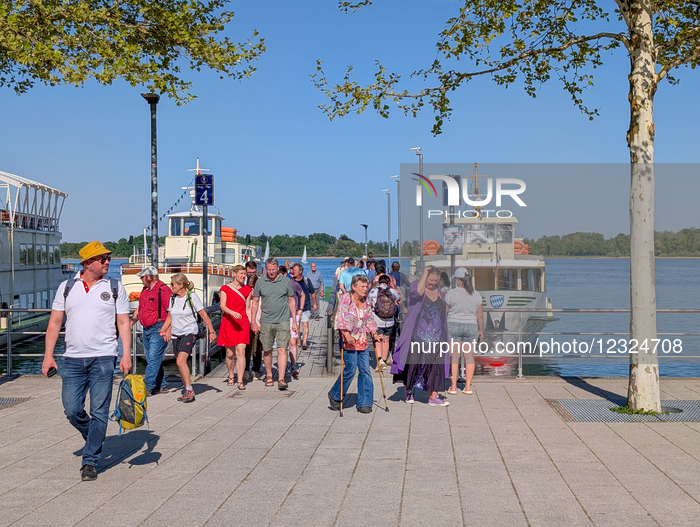 Day Trippers At Bavarian Lake Chiemsee