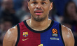 Justin Anderson plays during the match between FC Barcelona and AS Monaco, corresponding t...