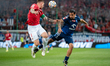 Alan Uryga and Ivan Salvador play during the game between Wisla Krakow and Wisla Plock in...