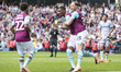 Jaidon Anthony #11 of Burnley FC celebrates his goal during the Sky Bet Championship match...