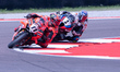 Nicolo Bulega of Aruba.It Racing - Ducati and Toprak Razgatlioglu of Rokit BMW Motorrad Wo...