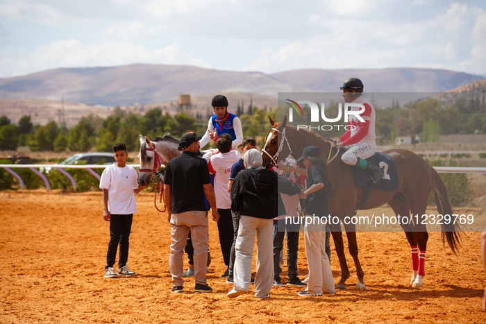 Purebred Arabian Horse Race In Dimas