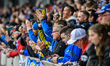 Sheffield fans applaud their riders after a heat win during the Rowe Motor Oil Premiership...