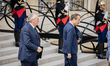 Francois Bayrou, the French Prime Minister, and Sebastien Lecornu, Minister of Arms and Ve...