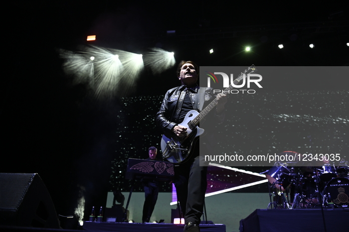 Simple Minds On Live Concert In Mexico City