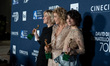 Valeria Bruni Tedeschi, Valeria Golino, and Tecla Insolia attend the photocall with David...