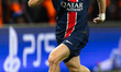 Khvicha Kvaratskhelia of Paris Saint-Germain plays during the UEFA Champions League Semi-f...