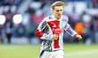 Martin Odegaard of Arsenal warms up before the UEFA Champions League Semi-final Second Leg...