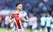 Declan Rice of Arsenal warms up before the UEFA Champions League Semi-final Second Leg foo...