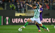 Giovani Lo Celso of Real Betis Balompie and Nicolo Fagioli of A.C.F. Fiorentina are in act...