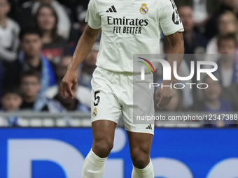 Jude Bellingham central midfield of Real Madrid and England during the La Liga match between Real Madrid CF and RC Celta de Vigo at Estadio... by Jose Breton/NurPhoto