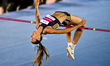 Nadezhda Dubovitskaya of Kazakhstan competes in the women's high jump event during the 2nd...