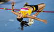 Yaroslava Mahuchiki of Ukraine competes in the women's high jump event during the 2nd edit...