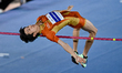 Ryoichi Akamatsu of Japan competes in the men's high jump event during the 2nd edition of...