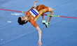 Ryoichi Akamatsu of Japan competes in the men's high jump event during the 2nd edition of...